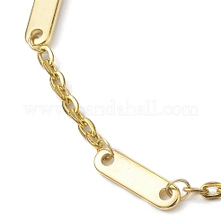 Bracciali a catena ovale in acciaio inossidabile 304 per donna&nbsp;BJEW-JB10367