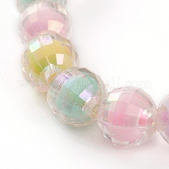 Transparente Acrylperlen Stretch Armbänder für Kinder&nbsp;BJEW-JB05863
