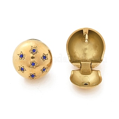 Orecchini a cerchio con strass in acciaio inossidabile 304&nbsp;EJEW-M041-01G-04