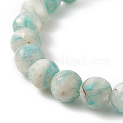 Set di bracciali elasticizzati con perline di selenite naturale tinto&nbsp;BJEW-JB09200