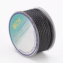 Umweltfreundliche geflochtene Lederschnur&nbsp;OCOR-L035-3mm-E09