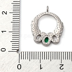 Ottone micro spianare pendenti zirconi&nbsp;KK-P308-77P