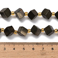Stränge aus natürlichen Goldpyritperlen&nbsp;G-F833-M01-01