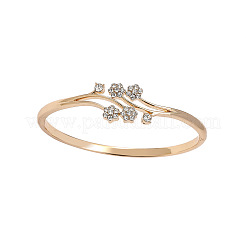 Bracelets en alliage de zinc avec strass en cristal pour femmes&nbsp;FS-WG4F37F-01