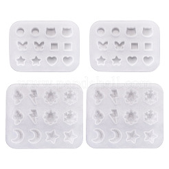 4 Uds. Moldes de silicona para pendientes diy&nbsp;DIY-TADJ0001-16