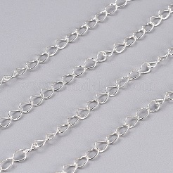 Chaînes en laiton torsadées&nbsp;X-CHC-Q001-5x4mm-S