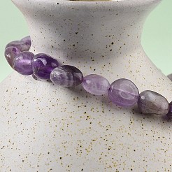 Bracelets en perles stretch améthyste naturelle&nbsp;LS-BJEW-K213-C22