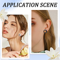 40 pieza de accesorios para pendientes de madera de 2 colores&nbsp;FIND-SC0012-22