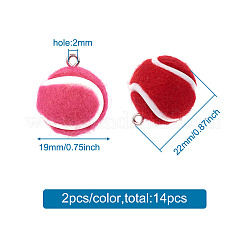 14 Uds 7 colgantes de tela de tela de colores&nbsp;FIND-TA0001-59