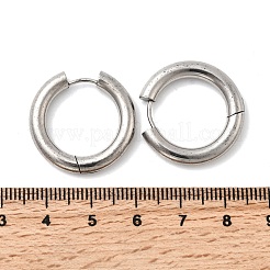 316f orecchini a cerchio in acciaio inossidabile&nbsp;LS-EJEW-D341-01F-P