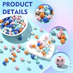 150pcs perles acryliques opaques&nbsp;MACR-YW0004-21A