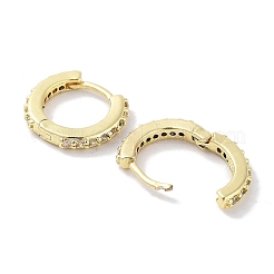Creolen aus Messing mit Pavé-Zirkonia für Damen&nbsp;EJEW-L269-122G