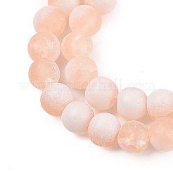 Perle di vetro smerigliato crackle fili&nbsp;GLAA-U001-8mm-M05