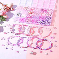 DIY-Set zur Herstellung von Stretch-Armbändern aus runden Acrylperlen&nbsp;DIY-FS0008-77