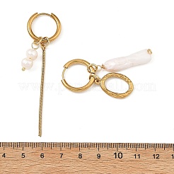 Boucles d'oreilles créoles pendantes en acier inoxydable 202&nbsp;EJEW-JE07393