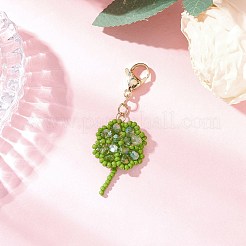 Decorazioni pendenti con perline di semi fatte a mano&nbsp;HJEW-MZ00297