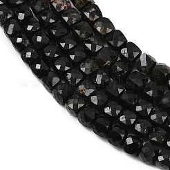 Natürliche schwarze Turmalin Perlen Stränge&nbsp;X-G-P612-B01-01