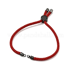 Bracelets coulissants en corde milan torsadée à moitié finis&nbsp;FIND-G032-01B-14