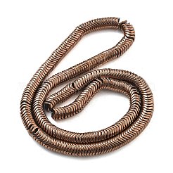 Fili di perline di ematite sintetica non magnetica elettrolitica&nbsp;G-B132-A01-01