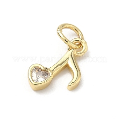 Messing micro pave klare zirkonia anhänger&nbsp;KK-H255-24G