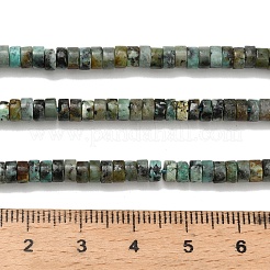 Natürliche afrikanische türkis (jasper) perlen stränge&nbsp;G-Z110-A09-2x4mm
