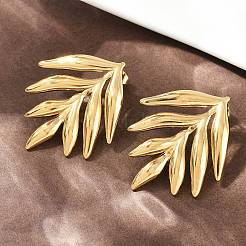 Boucles d'oreilles à tige en acier inoxydable 304&nbsp;EJEW-K313-01G