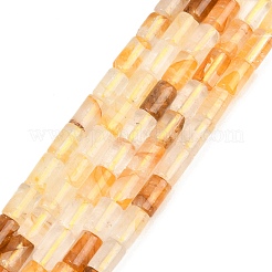 Natürlicher gelber hämatoider Quarz/goldene Heilerquarz-Perlenstränge&nbsp;G-F832-B02-01