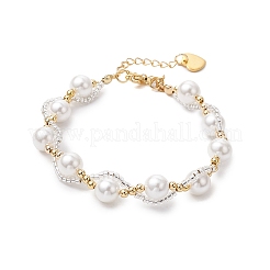 3 pz 3 stili di braccialetti di perle di conchiglia rotonde e onice nero naturale e corniola per le donne&nbsp;BJEW-MZ00151