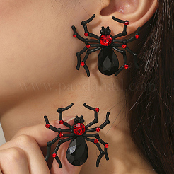 Halloween-Ohrstecker mit Spinnenmotiv aus Legierung&nbsp;TZ9761