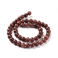 Chapelets de perles rondes en jade de Mashan naturelle&nbsp;G-D263-8mm-XS05