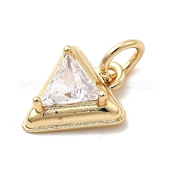 Pendentifs avec zircon cubiques à micro-pavés en laiton&nbsp;KK-H089-10A-G