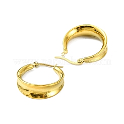 Orecchini a cerchio in acciaio inossidabile 304&nbsp;LS-EJEW-K271-02E-G