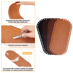 8 Stück ovaler Filzstoff in 4 Farben&nbsp;DIY-PH0009-23