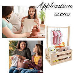 Rechteckige Babyparty-Schrankkisten aus Holz&nbsp;ODIS-WH0099-102A