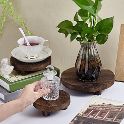 Kits de support de base de tasse à café en bois&nbsp;ODIS-WH0099-49A