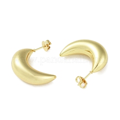 Boucles d'oreilles à tige en acier inoxydable 304 avec placage ionique (IP) pour femmes&nbsp;STAS-I304-19G