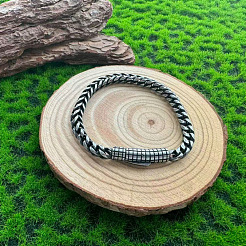 Pulseras vintage de cadena de trigo de acero inoxidable 304 para hombre y mujer.&nbsp;WGBB540-01