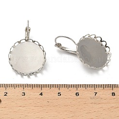 Montature per orecchini a leva fai da te in ottone&nbsp;KK-R211-07P-02