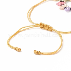 Bracelet de perles de tournesol tressées en graines de verre&nbsp;BJEW-MZ00023