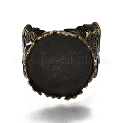 Componenti dell'anello in filigrana d'ottone del polsino&nbsp;KK-E477-AB-NF