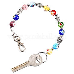 1 porte-clés en verre&nbsp;HJEW-SC0002-29
