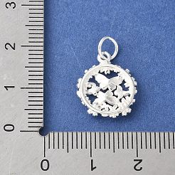 925 Sterling Silber 3D Anhänger&nbsp;STER-R012-08S
