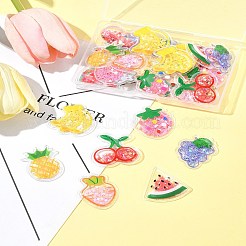 28 Stück 7 Stile transparente PVC-Kunststoff-Cabochons&nbsp;PVC-FS0001-04