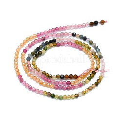Fili di perle di tormalina multicolore naturale&nbsp;G-P457-A01-14F