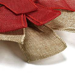 Decorazioni natalizie con ciondolo con fiocco grande in lino&nbsp;AJEW-M041-03D