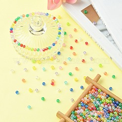 3000pcs 10 Farben umweltfreundliche transparente Acrylperlen&nbsp;TACR-CJ0001-15