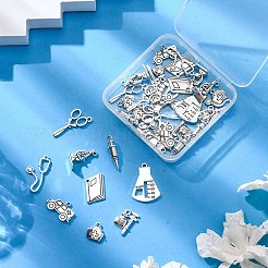 36 pièces 9 styles pendentifs en alliage de style tibétain&nbsp;TIBE-FP0001-03