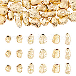 24pcs 6 Arten Messingperlen&nbsp;KK-TA0002-34