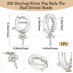 1 Stück: 925 Sterlingsilber-Ösen&nbsp;STER-BBC0007-65