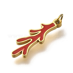 304 Edelstahl-Emaille-Anhänger&nbsp;STAS-R153-06G-02